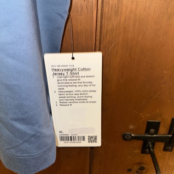 NWT Lululemon Men's Heavyweight Blue T-Shirt Sz XL - Picture 6 of 7